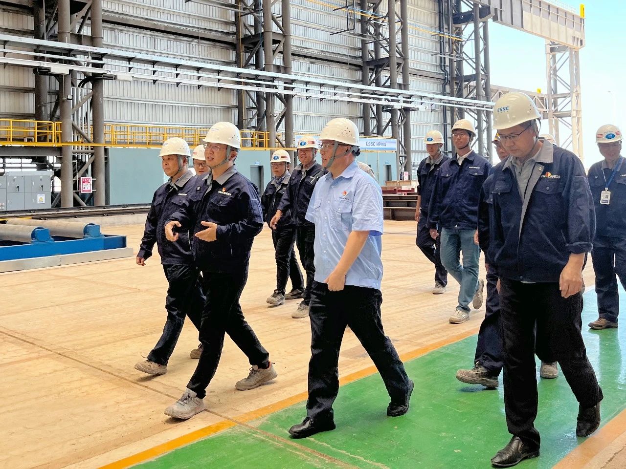 黃埔文沖公司總經(jīng)理羅兵到欽州基地調(diào)研指導工作